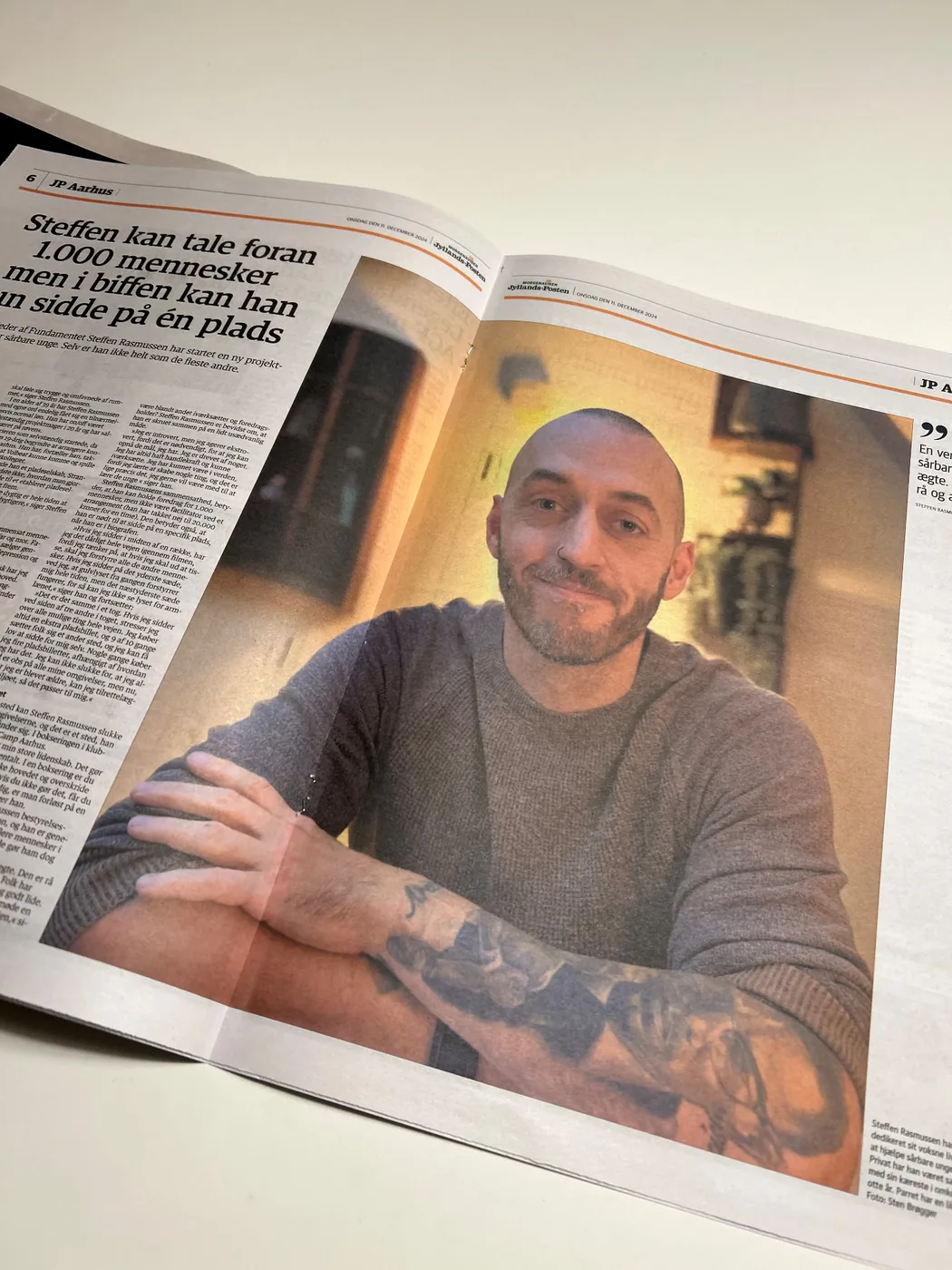 Steffen Rasmussen i avisen